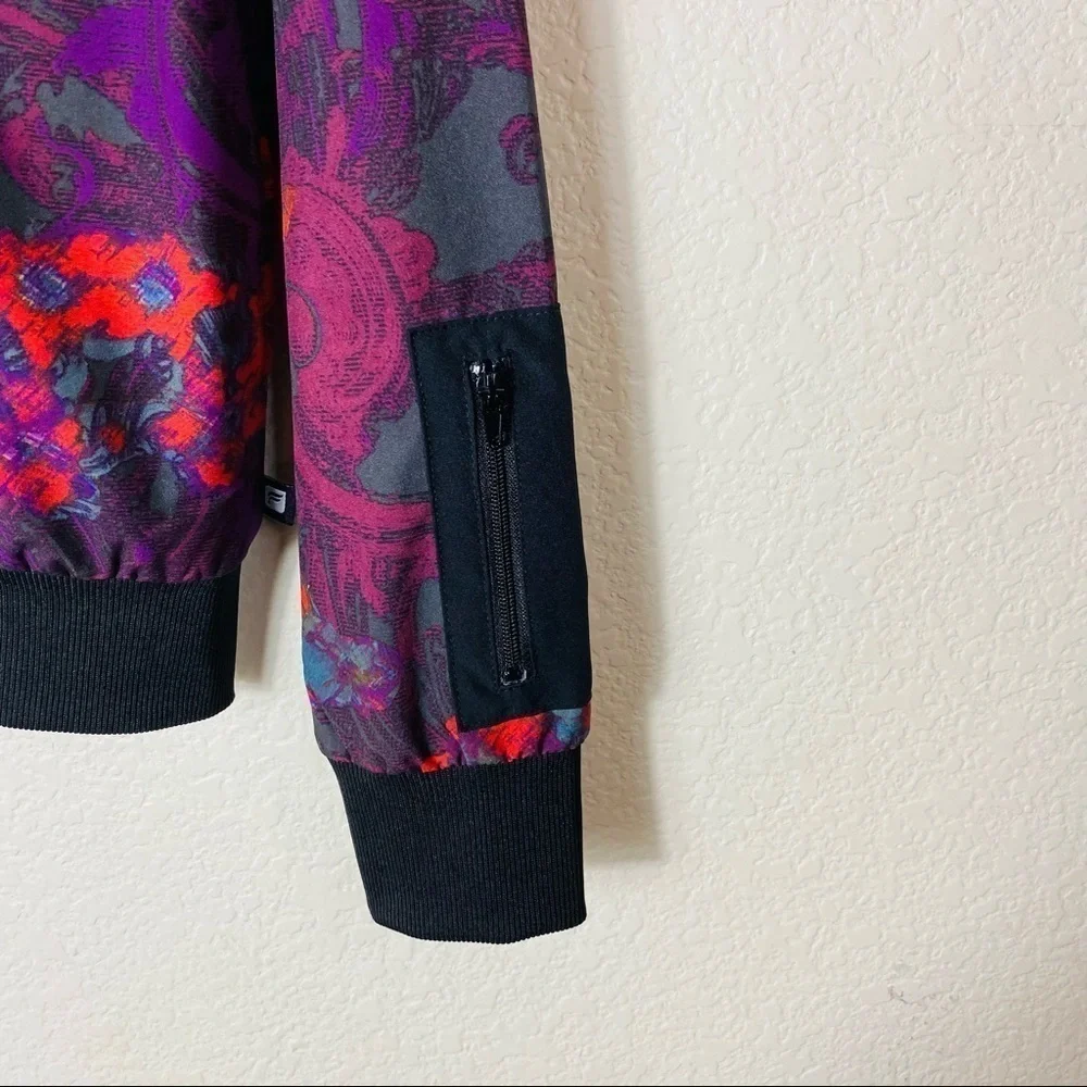 Fabletics Ithaca Floral Lightweight Bomber Jacket Size: Small - Picture 7 of 7